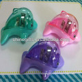 Two-holes Dolphin shaped plastic pencil sharpener